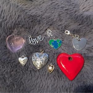 Heart & Love Charm Lot